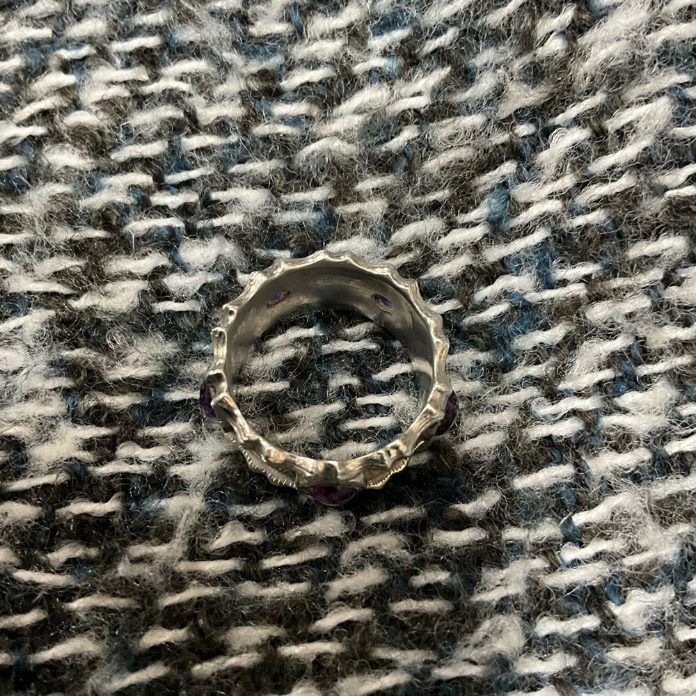 Sundance STYLE purple stone ring - Picture 3 of 6